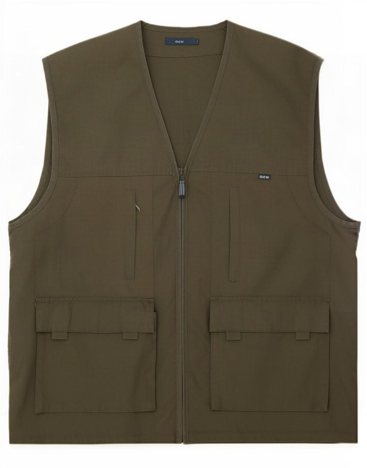 Gilet vintage pentru bărbați, UK 40 Large Khaki