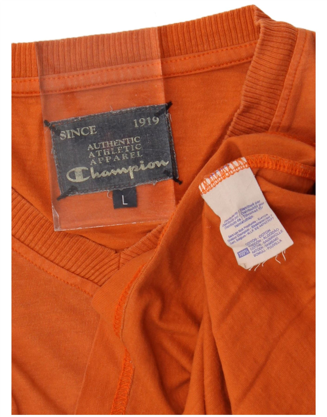 Tricou pentru bărbați Champion Top mare din bumbac portocaliu