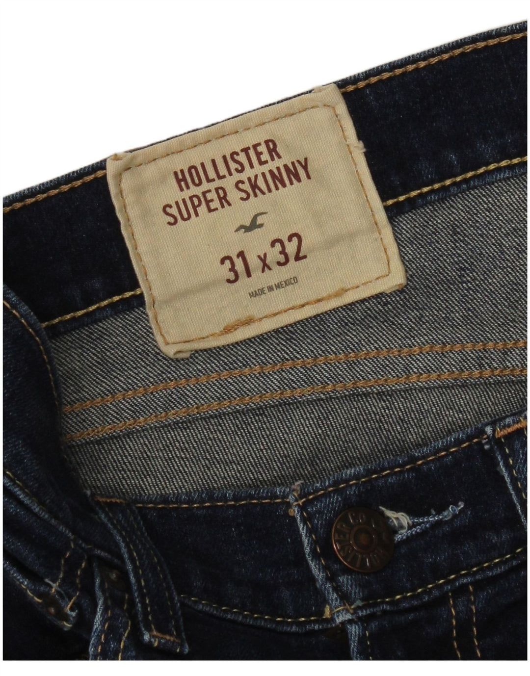 Blugi Hollister pentru femei super skinny W31 L32 albastru