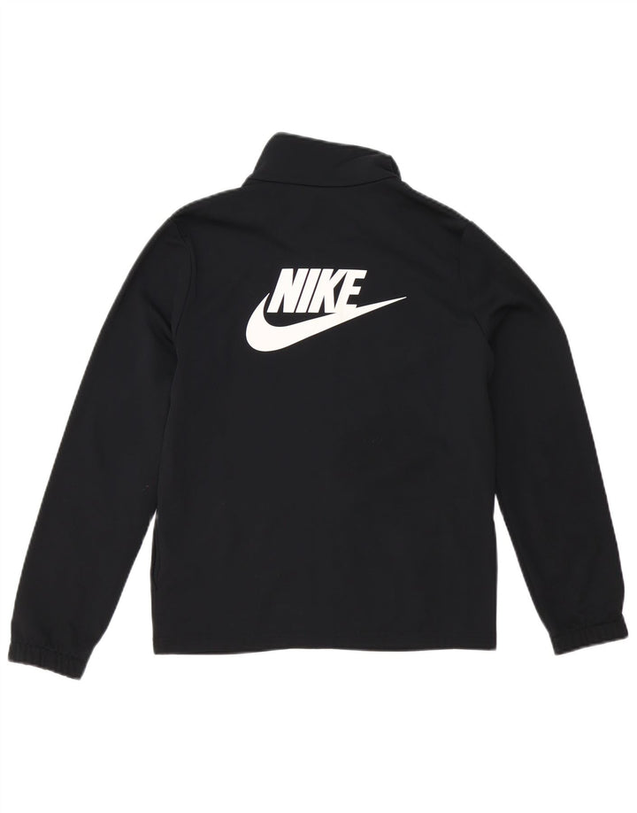 Jachetă de top pentru trening grafic Nike pentru băieți 12-13 ani, mare, negru, poliester