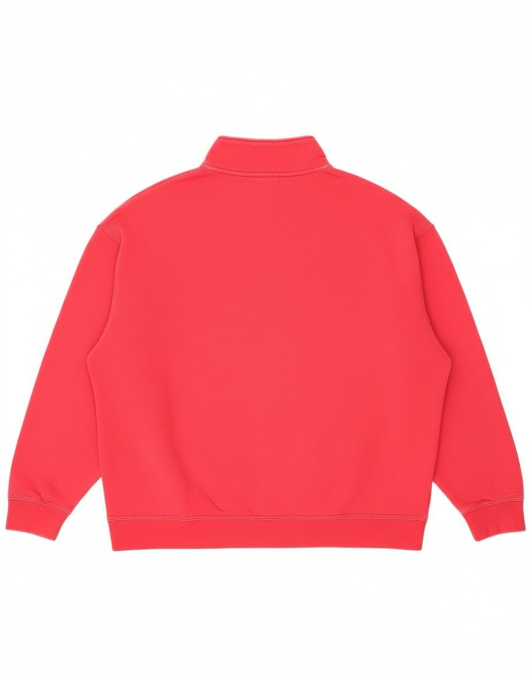 Pulover Nike pentru femei, supradimensionat, cu fermoar și gât, UK 14, bumbac roz mediu