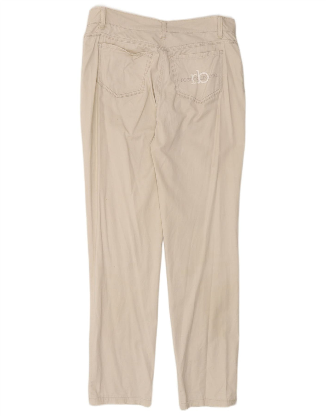 Roccobarocco Pantaloni casual subțiri pentru damă EU 38 Mediu L30 L31 Alb