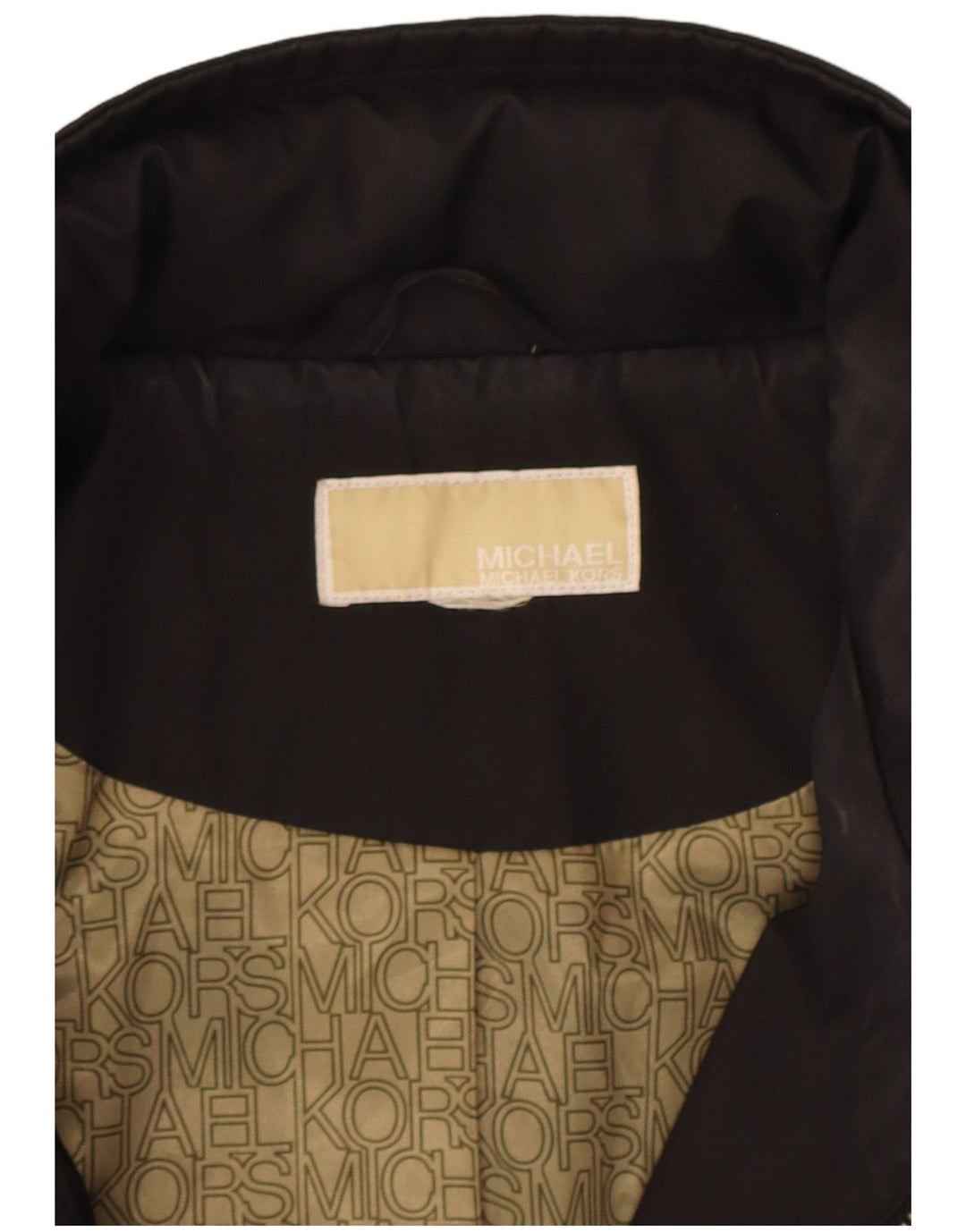 Jachetă cu glugă pentru femei Michael Kors, UK 18 XL, poliester negru