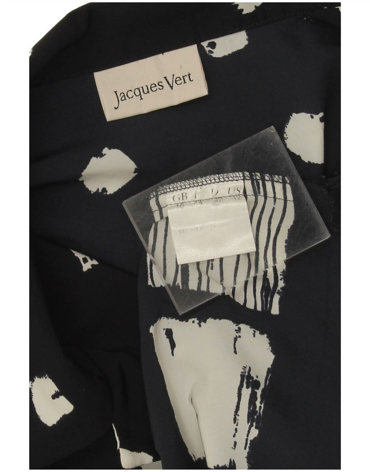 Bluză cămașă supradimensionată pentru femei Jaques Vert UK 16, mare, bleumarin, florală