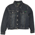 Jachetă de blugi pentru femei BENETTON UK 18 XL Bumbac albastru