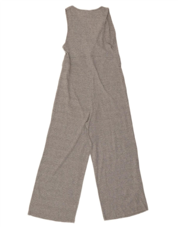 Salopetă din tricot fără mâneci pentru femei Zara UK 8 Poliester cu dungi gri mici