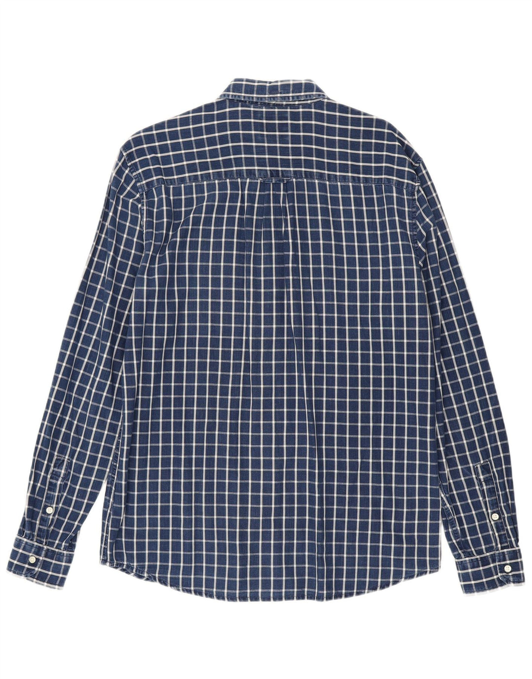 Cămașă pentru bărbați Wrangler, cu formă regulată, din bumbac cu carouri, albastru bleumarin mediu