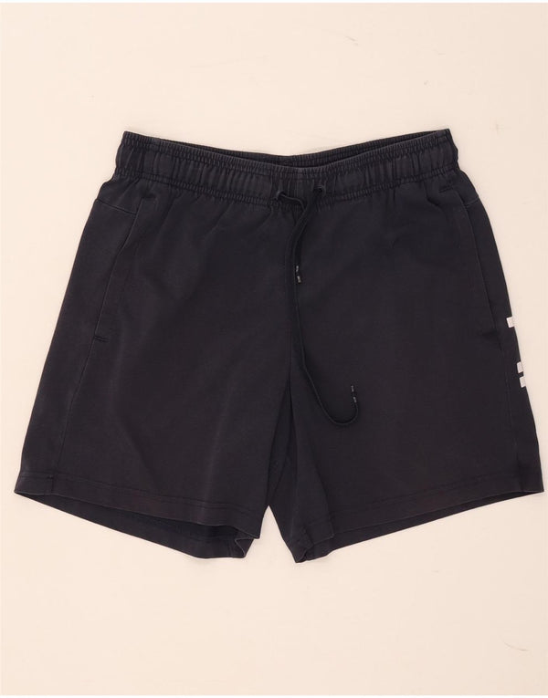 Pantaloni scurți sport grafic Adidas pentru bărbați, bumbac mediu albastru bleumarin
