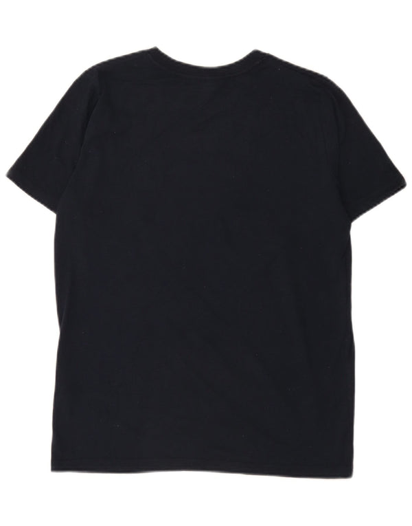 Tricou grafic Abercrombie & Fitch pentru băieți Top 15-16 ani Bumbac bleumarin