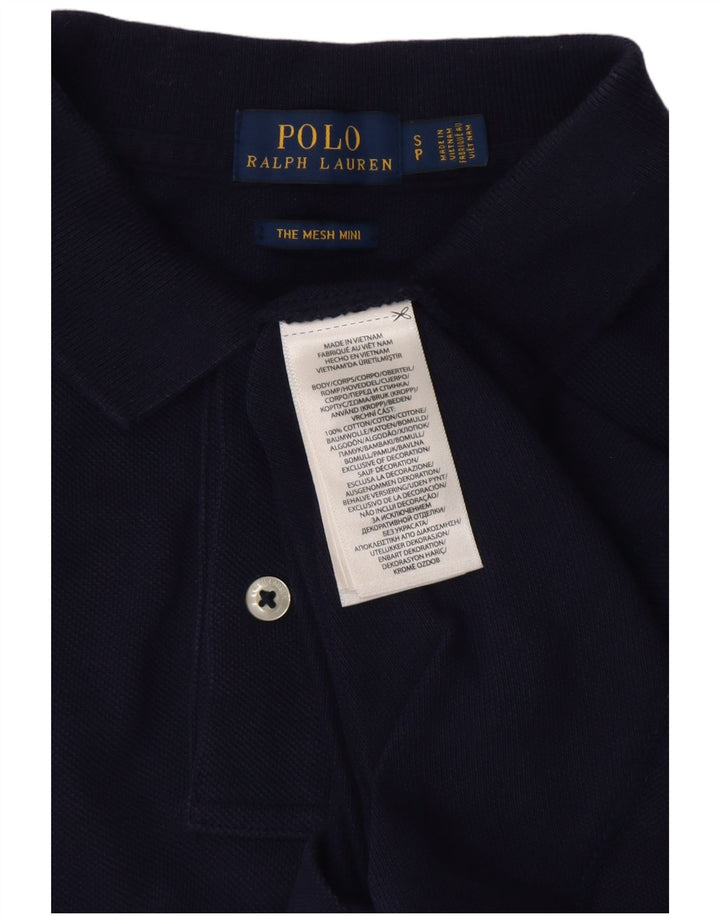 POLO RALPH LAUREN Rochie polo pentru femei UK 10 Mic Bumbac bleumarin