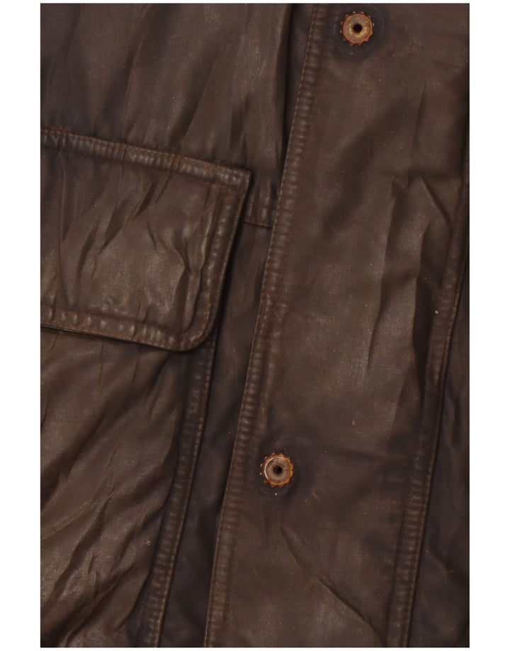 Paul & Shark Jachetă de iahting pentru bărbați din bumbac cerat UK 46 3XL Poliester negru