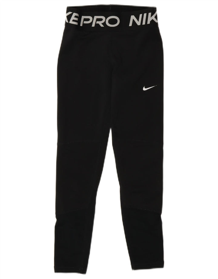 Leggings Nike Fete Dri Fit Graphic 8-9 ani Poliester negru mic