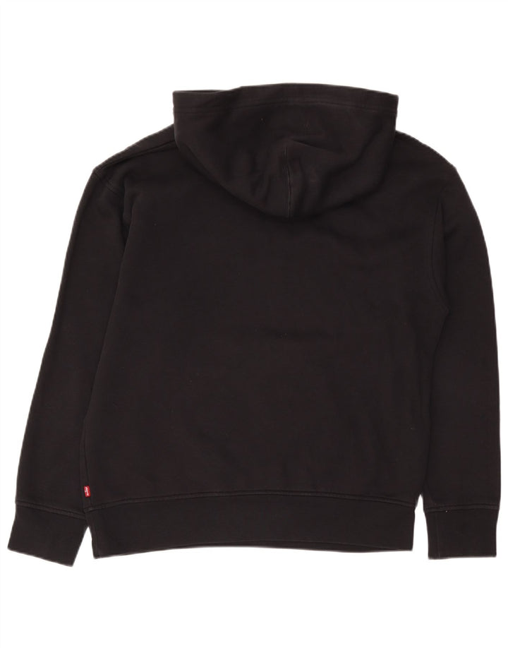 Pulover cu capota cu grafic Levi's pentru bărbați, bumbac mic, negru