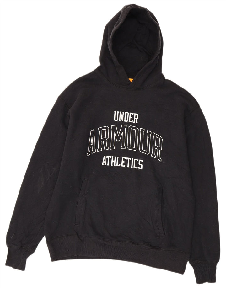 Pulover pentru bărbați Under Armour Graphic Hoodie, bumbac mediu negru