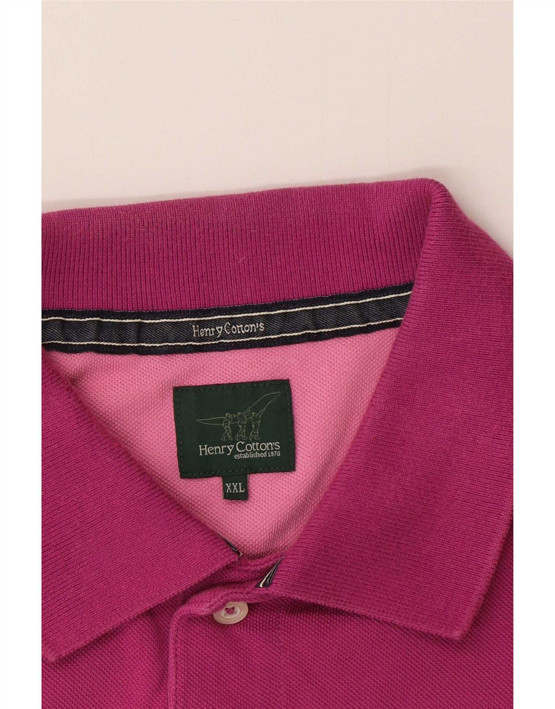 Tricou polo Henry Cottons pentru bărbați, 2XL, roz