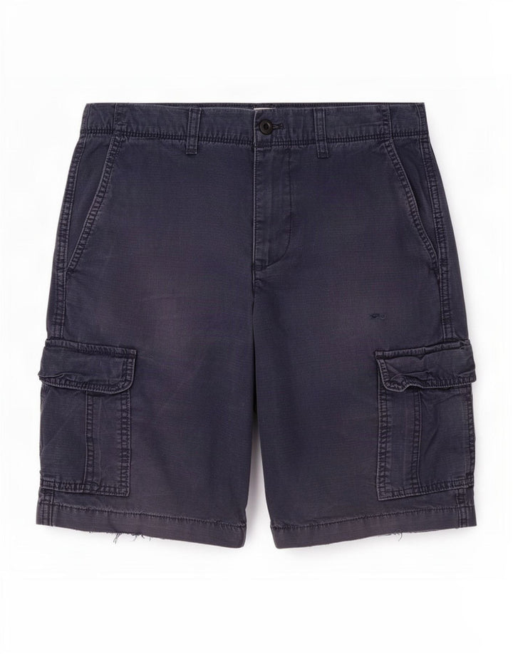 Pantaloni scurti cargo pentru bărbați Gap W28, mediu, albastru, bumbac cu dungi