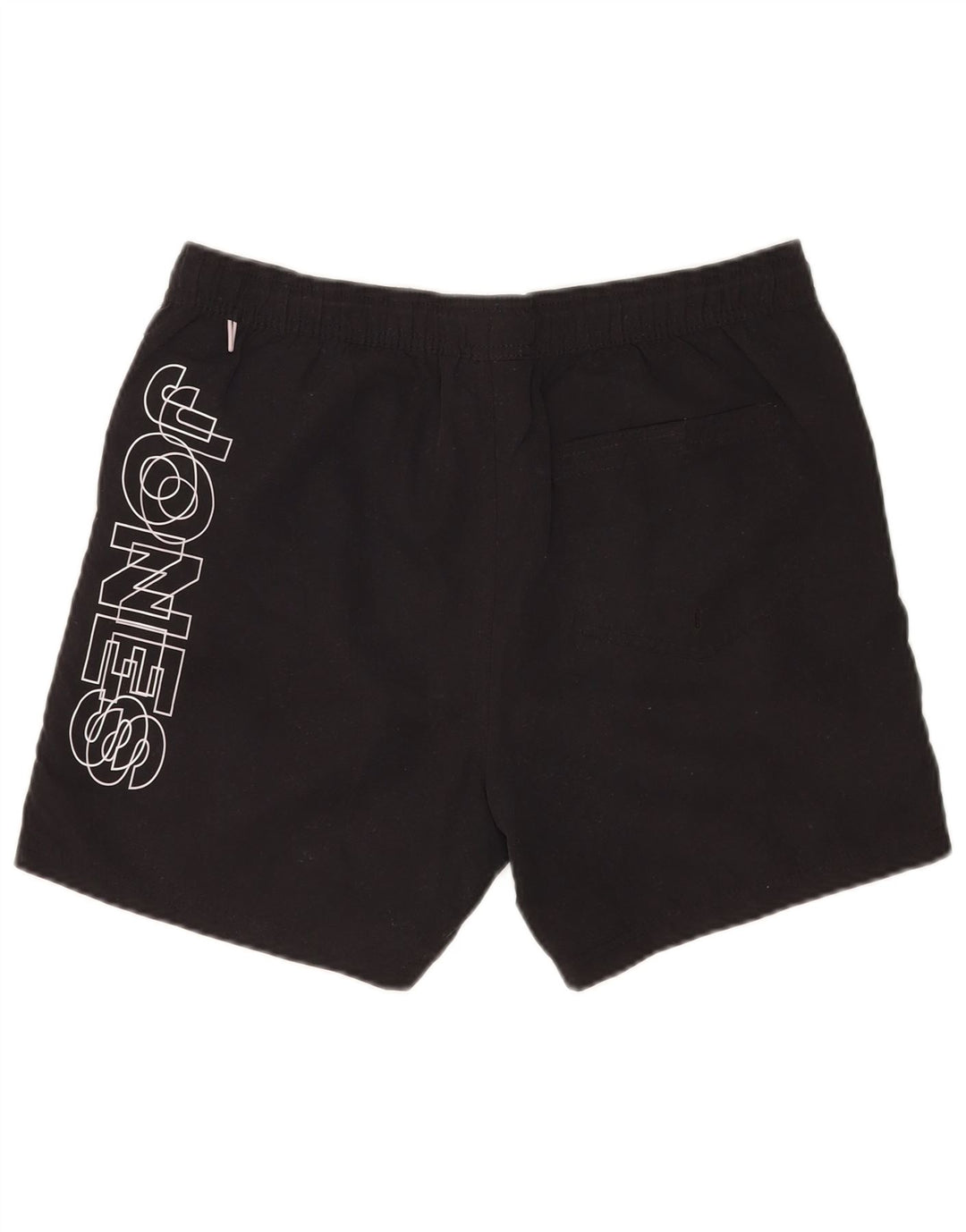 Pantaloni scurți de înot cu grafică Jack & Jones pentru bărbați, poliester mediu negru