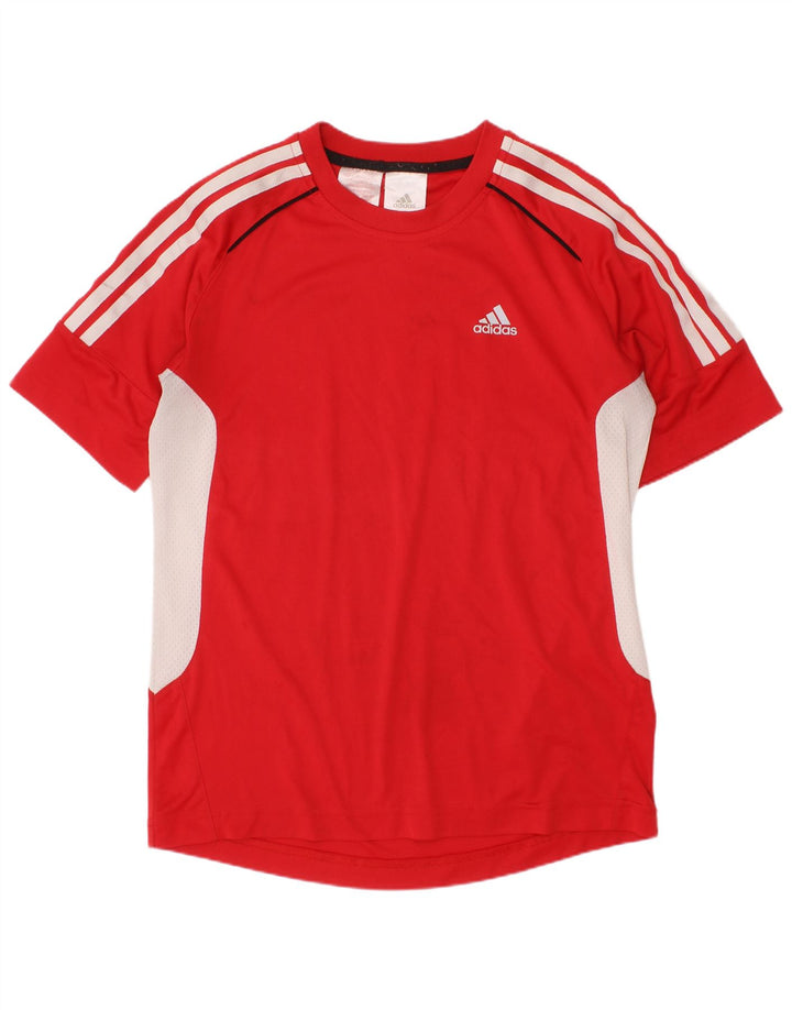 Tricou Băieți ADIDAS Top 11-12 Ani Poliester Colorblock Roșu