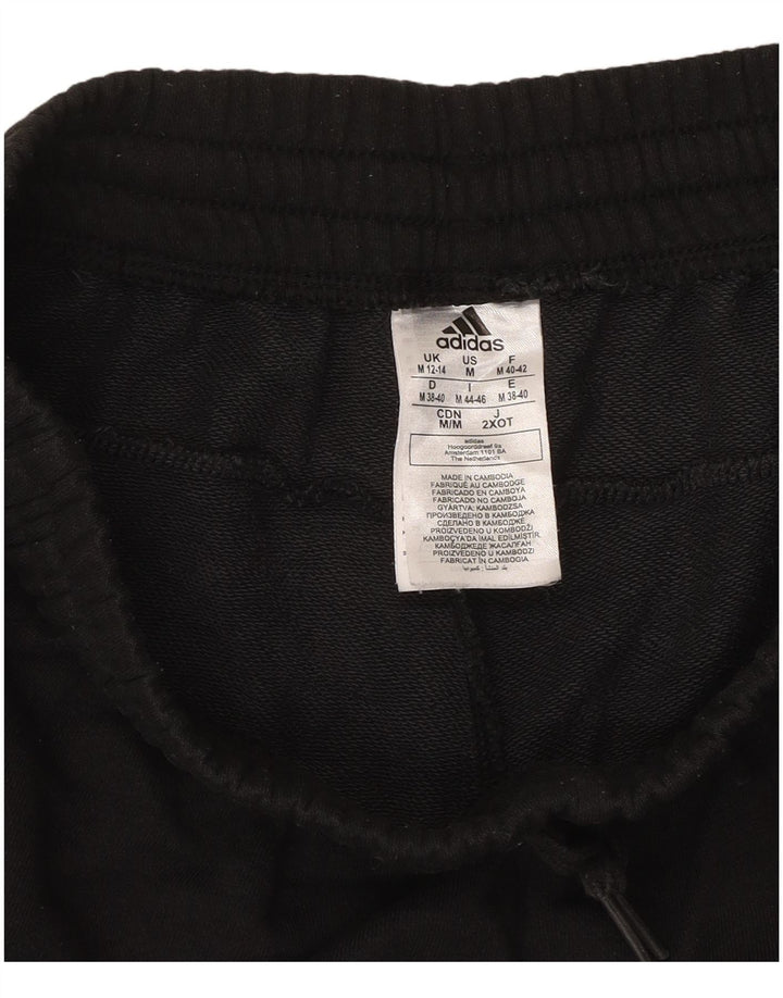 Pantaloni de trening grafic pentru femei ADIDAS Pantaloni de jogging UK 12/14 Medium Black