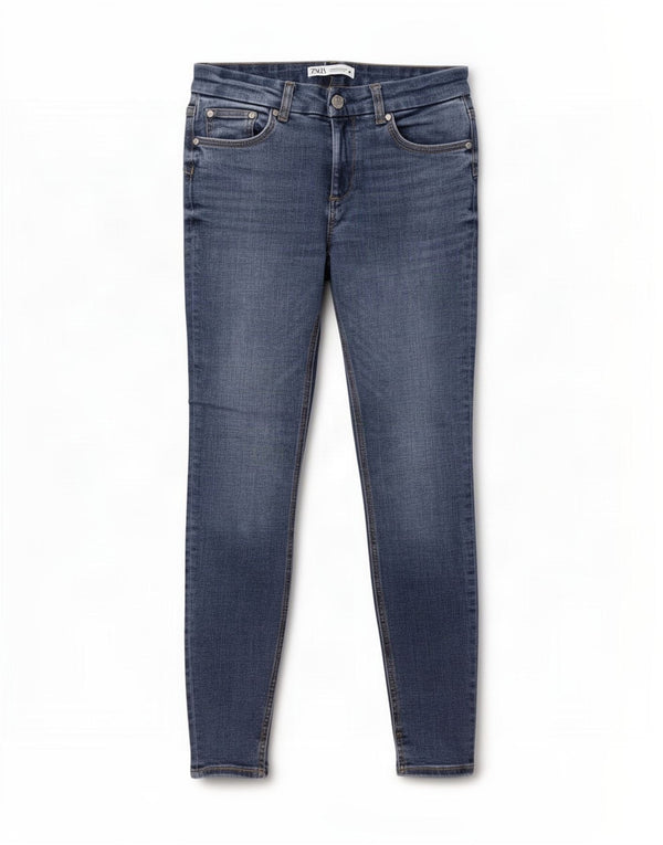 Blugi skinny dama Zara EU 36 XS W26 L28 Albastru
