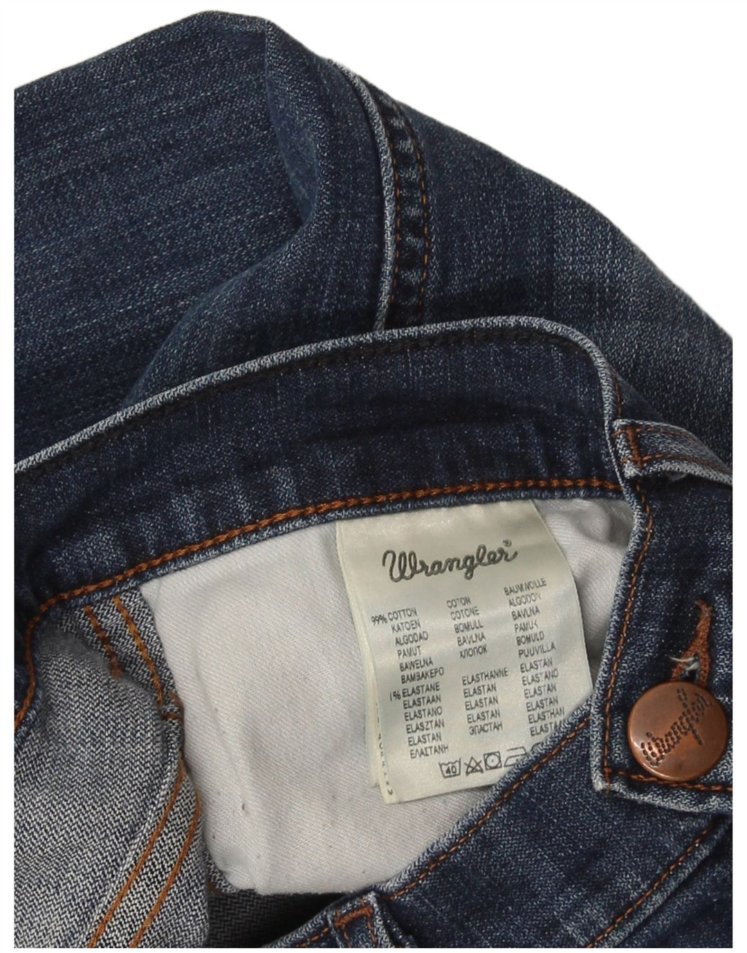 Blugi pentru bărbați Wrangler Bryson Slim W33 L28 Bumbac bleumarin
