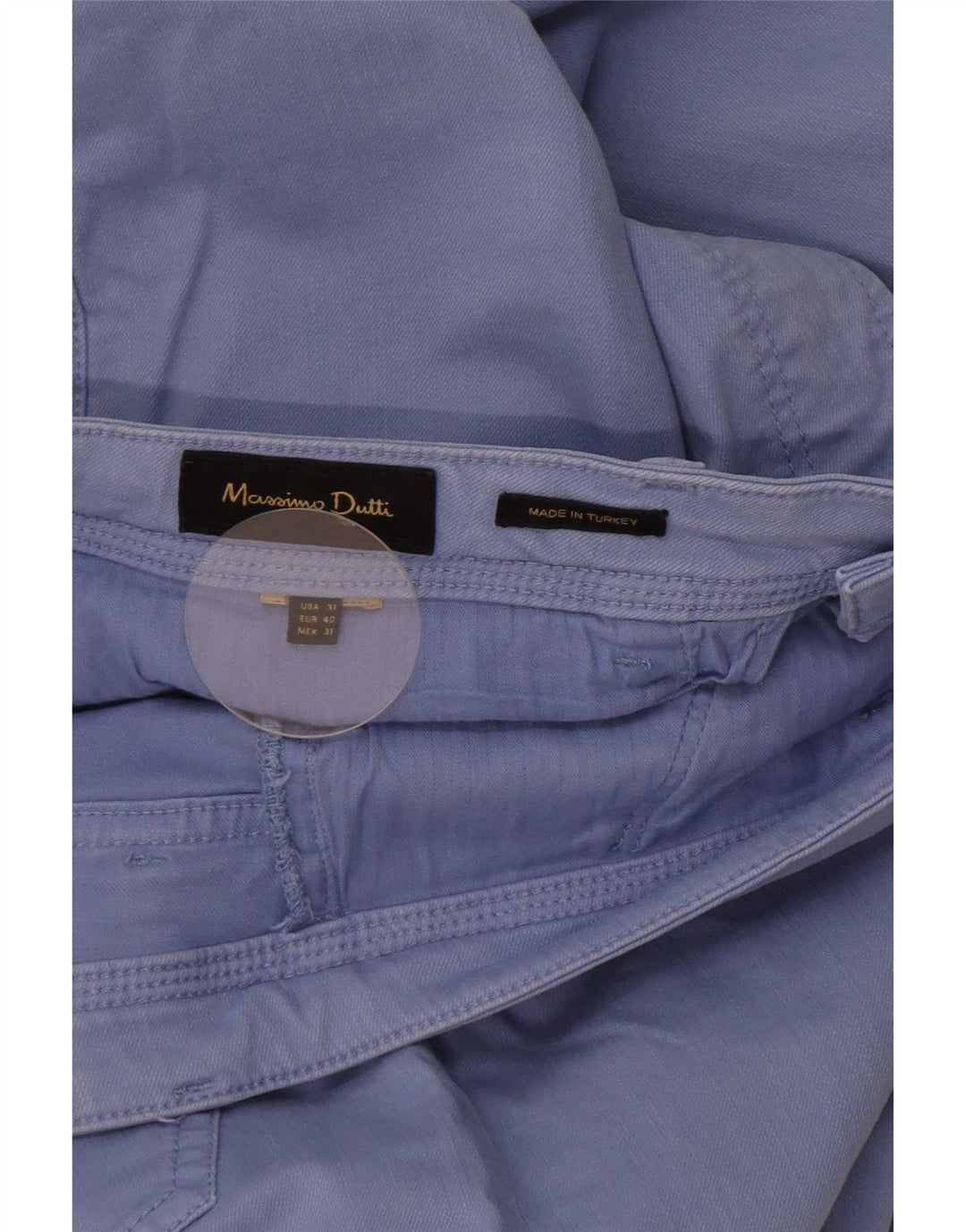 Massimo Dutti Pantaloni casual subțiri pentru bărbați EU 40 Mediu L31 L29 Albastru