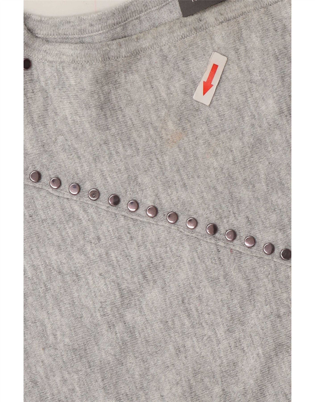 MINT VELVET Bluză supradimensionată pentru femei UK 6 XS Poliester cu pături gri