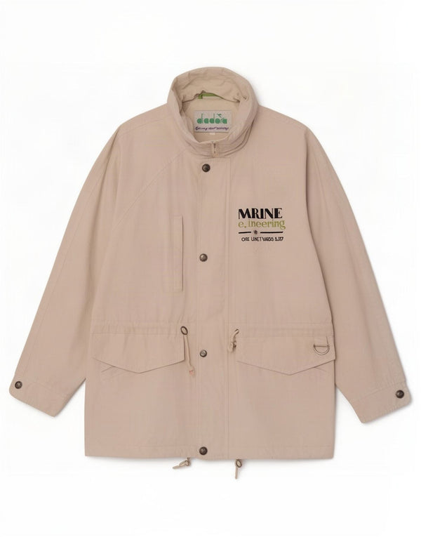 Jachetă cu glugă cu glugă Diadora pentru bărbați UK 40, mare, alb
