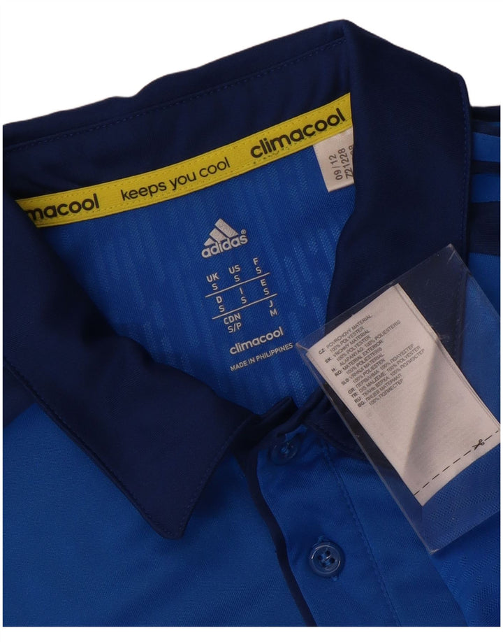 Tricou polo Climacool ADIDAS pentru bărbați, albastru, poliester color bloc