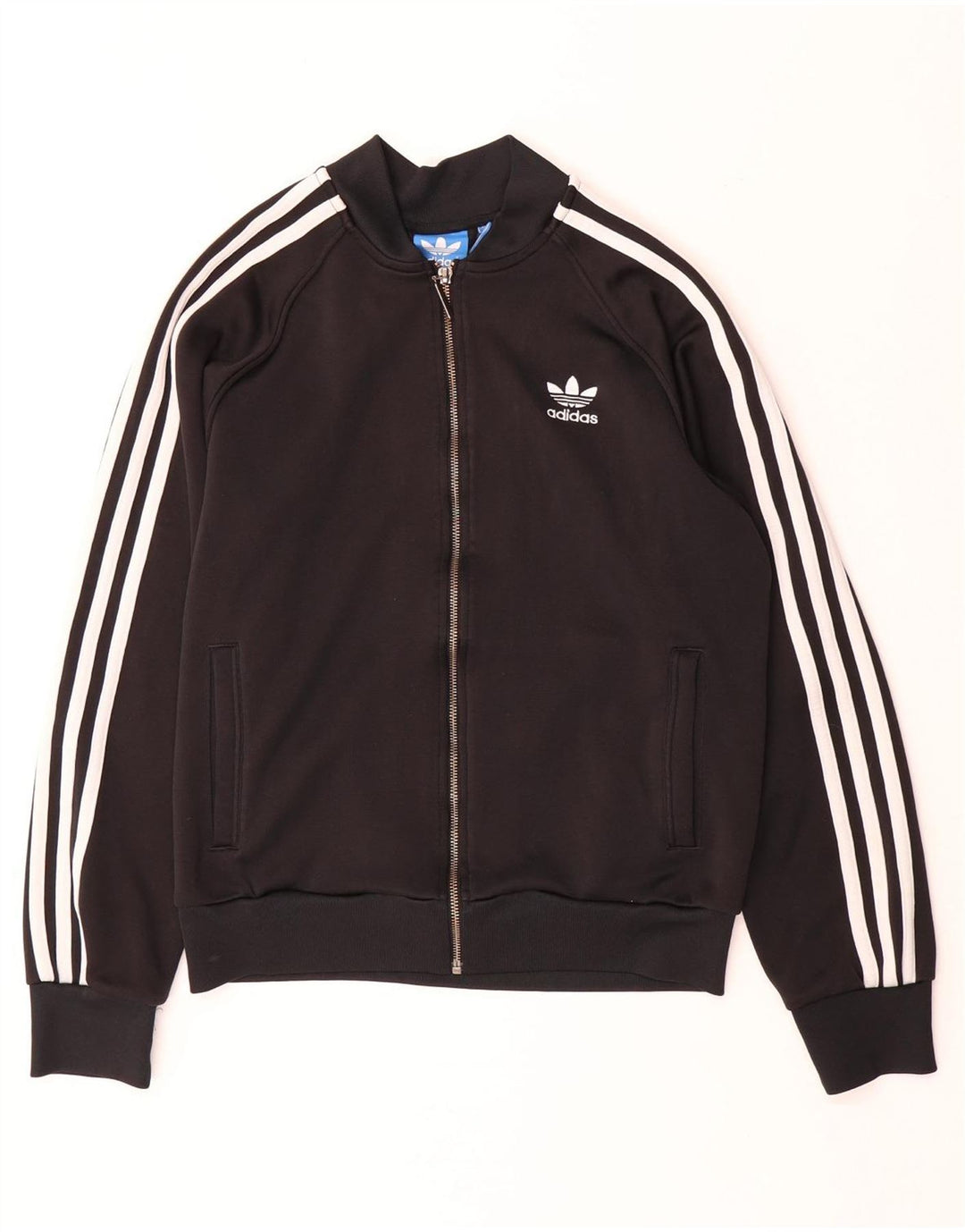 Jachetă de trening pentru femei ADIDAS UK 14, bumbac mediu negru
