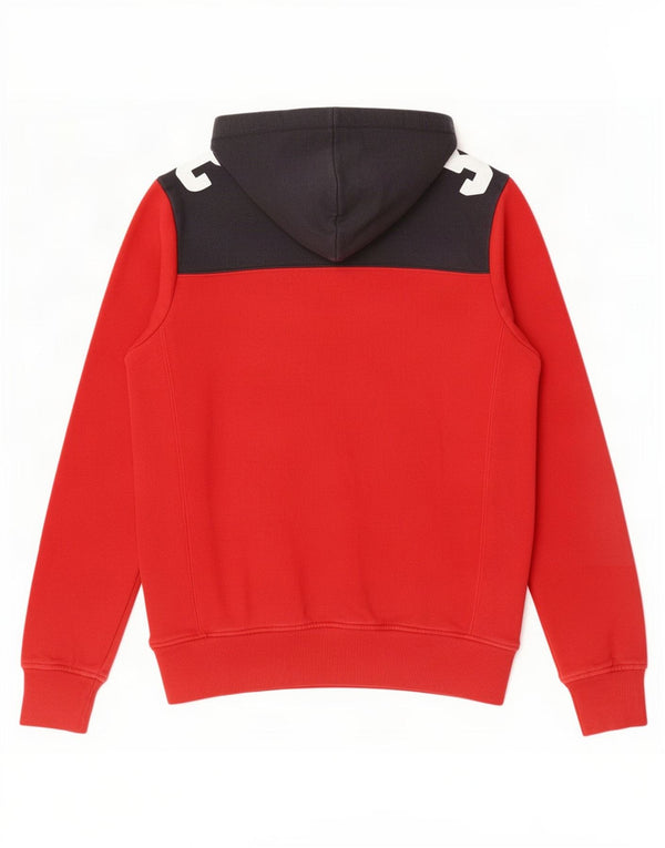 Pulover pentru bărbați Converse Graphic Hoodie, mic, roșu, din bumbac color bloc
