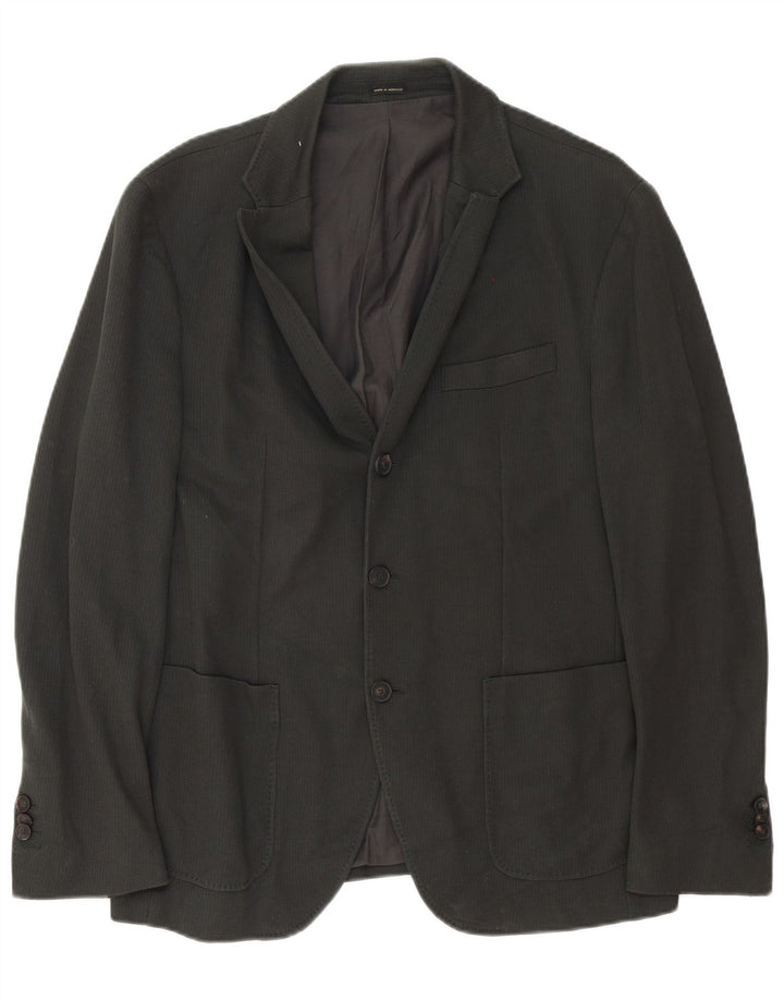 MASSIMO DUTTI Jachetă pentru bărbați cu 3 nasturi IT 50 bumbac gri mediu