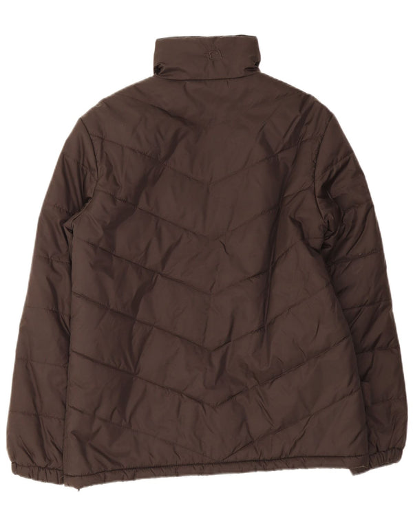 Mountain Essentials Womens Oversized Padded Jacket UK 10 Small Brown