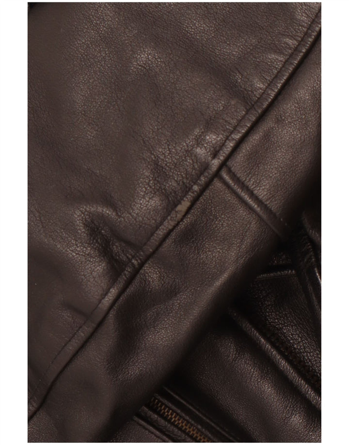 Jachetă motociclist din piele pentru bărbați VINTAGE UK 36 Small Black