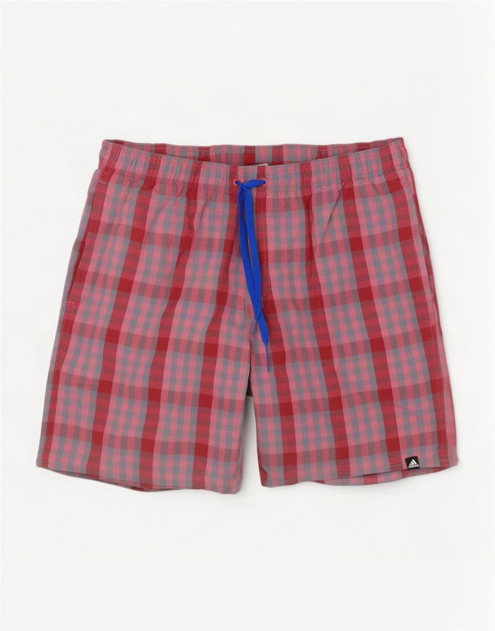 Pantaloni scurți sport adidas pentru bărbați, mari, roz, poliester