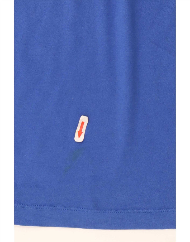 Tricou pentru bărbați Nike Dri Fit Top din bumbac albastru mediu