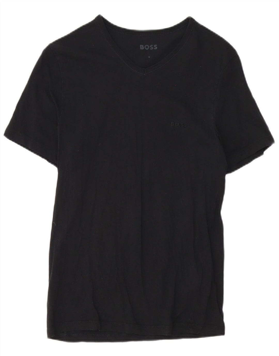 Tricou pentru bărbați Hugo Boss Top mic din bumbac negru