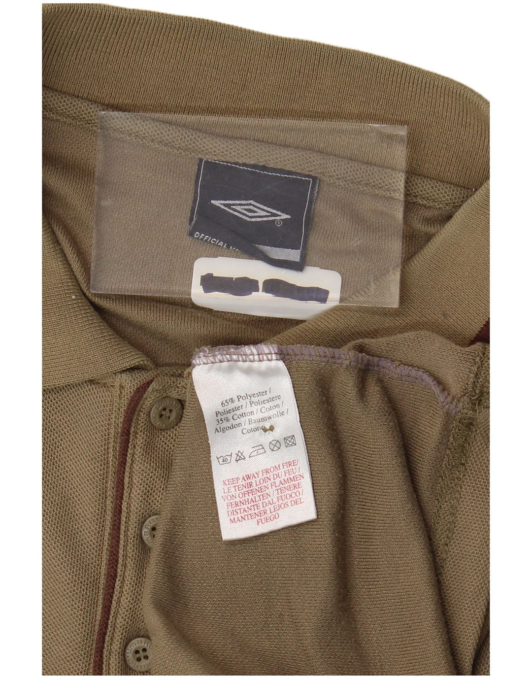 UMBRO Cămașă Polo pentru bărbați Poliester kaki mare