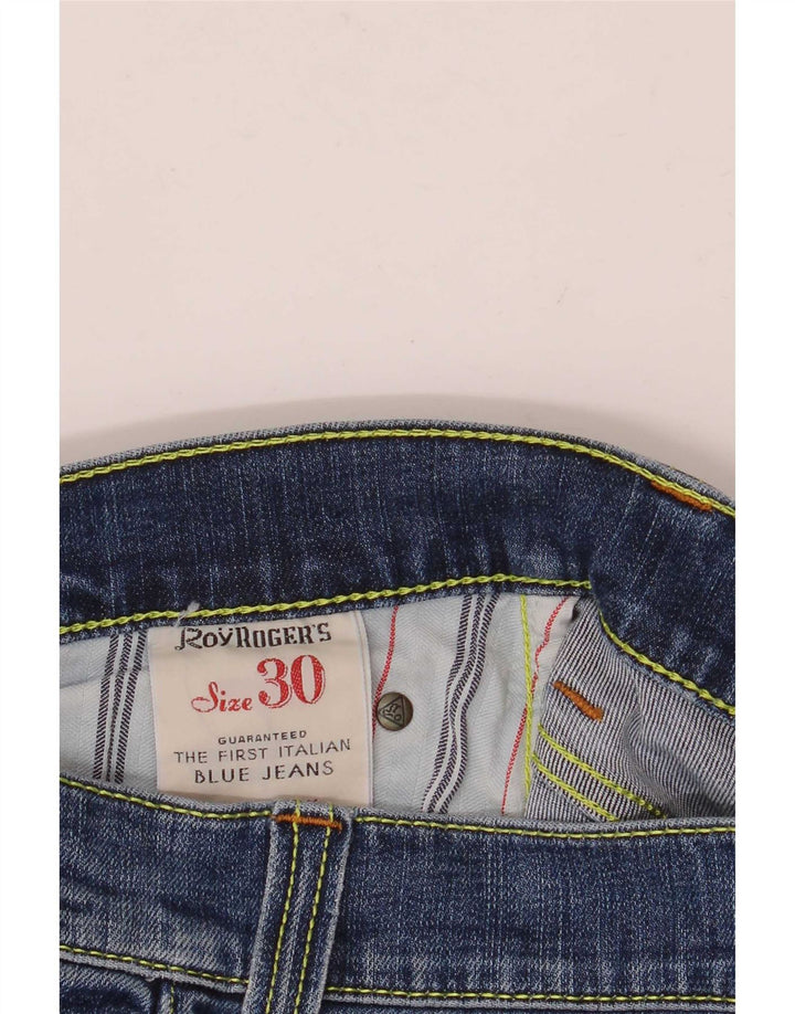 Blugi subțiri Roy Rogers pentru femei W30 L34 Bumbac albastru