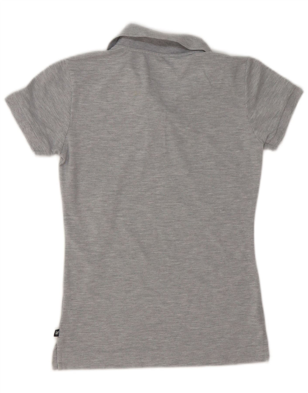 Tricou polo Lee pentru femei UK 12, bumbac cu pete gri mediu