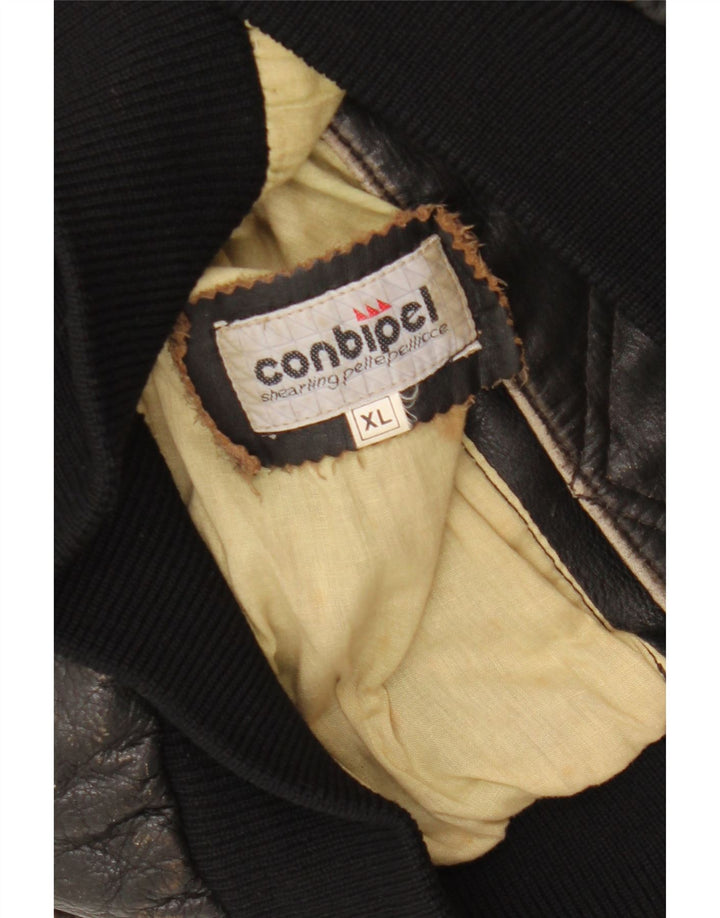 CONBIPEL Gilet din piele pentru femei UK 18 XL Piele neagră