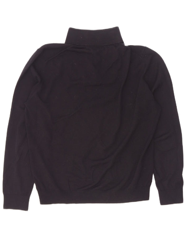 Pulover Reiss pentru bărbați, cu fermoar și gât, XL, lână neagră