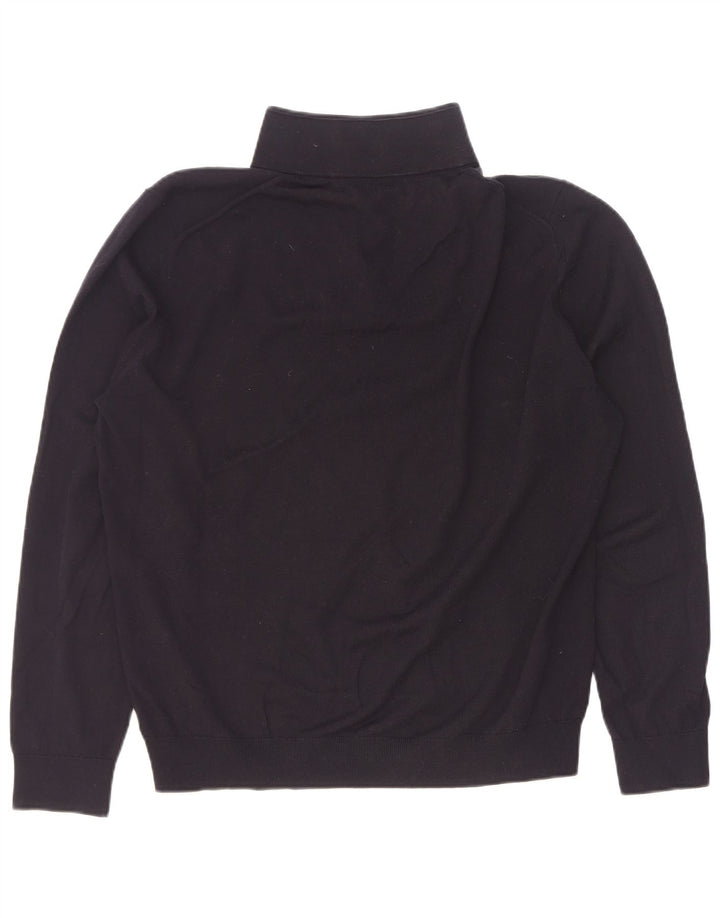 Pulover Reiss pentru bărbați, cu fermoar și gât, XL, lână neagră