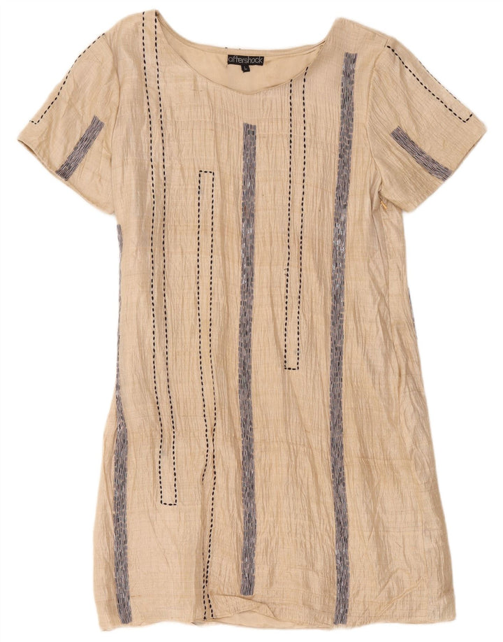 Rochie schimbătoare pentru femei Aftershock UK 14 mare, bej, cu dungi