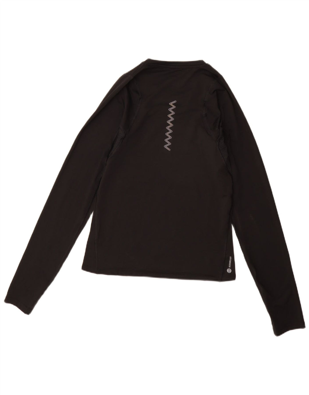 ADIDAS Aeroready Graphic Top cu mânecă lungă pentru femei UK 12/14 Medium Black