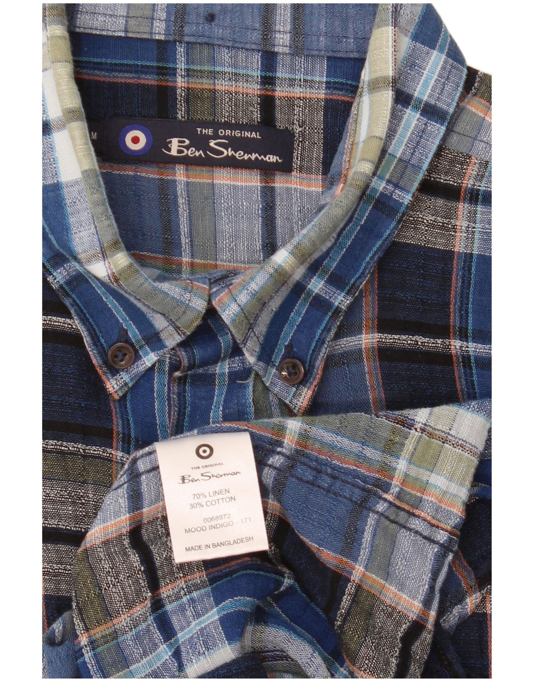 Cămașă pentru bărbați Ben Sherman, in carouri, albastru mediu