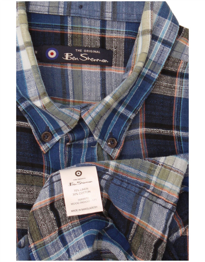 Cămașă pentru bărbați Ben Sherman, in carouri, albastru mediu