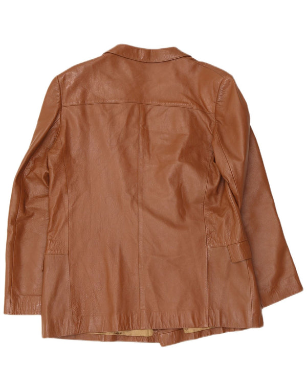 Jachetă Anfor din piele dublu piept pentru femei IT 44 maro mediu