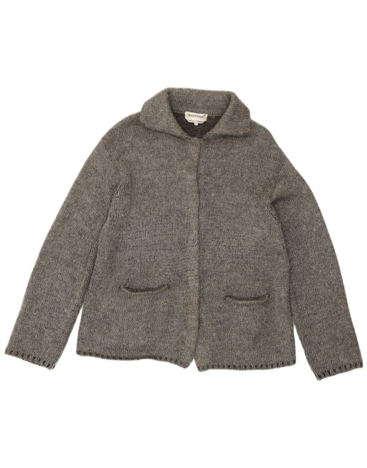 Pulover cardigan pentru femei Sportmax UK 16 mare gri