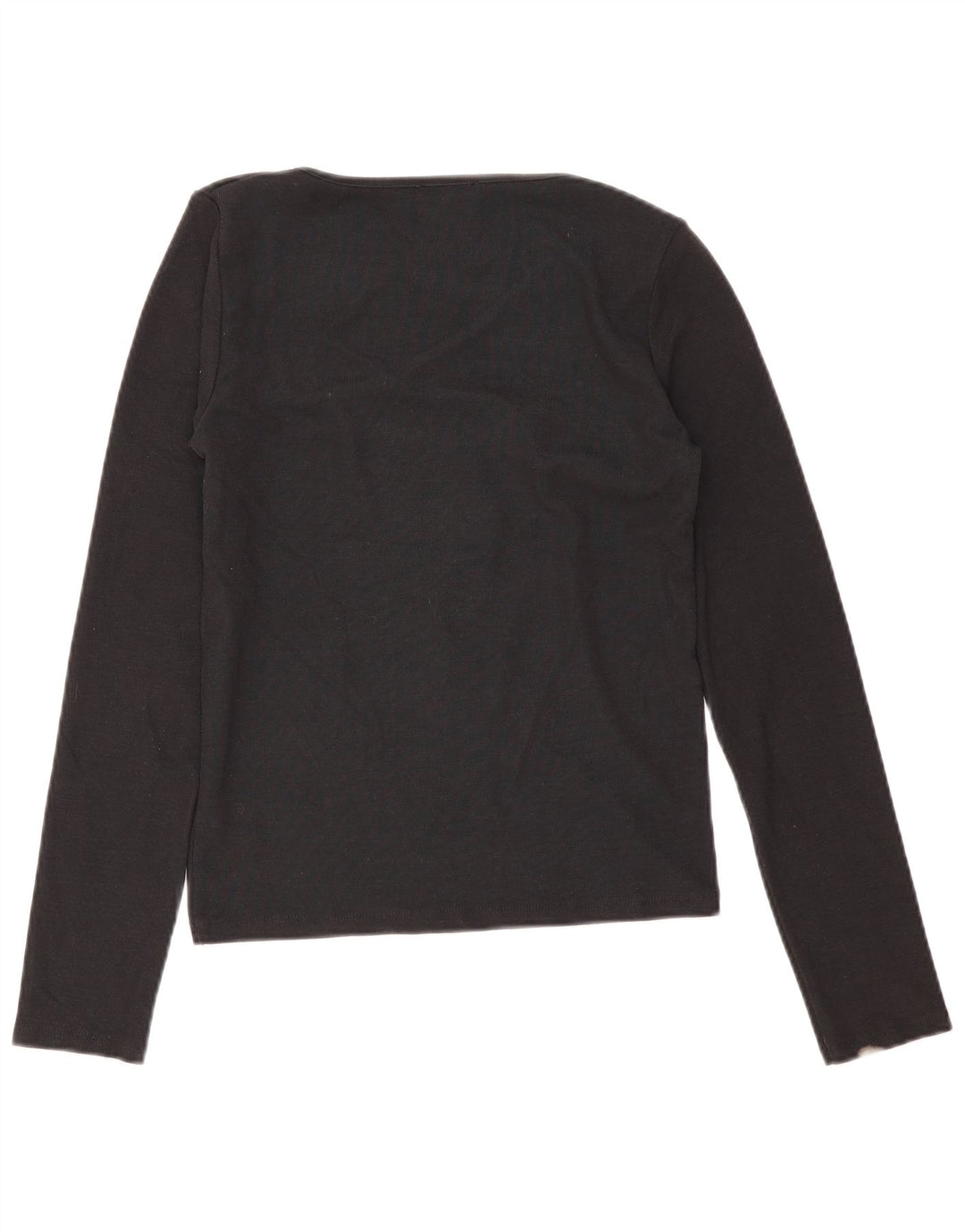 Top femeie Zara cu mânecă lungă UK 14 mare negru